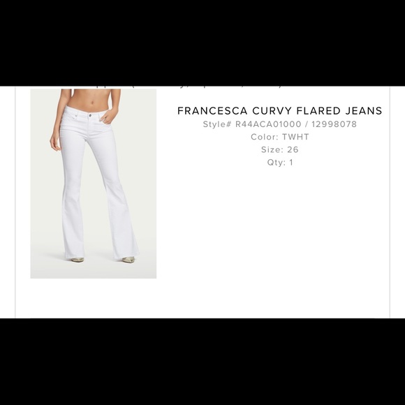 Guess White Flare Pants size 26 🌼 - Picture 1 of 2